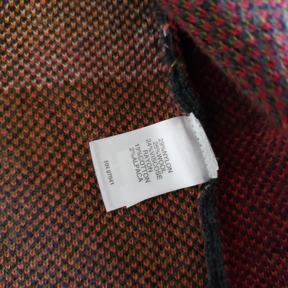 J Jill Madison Womens Cardigan Sweater Duster Knit Floral Boho Wool Alpaca Sz XS - Picture 12 of 12